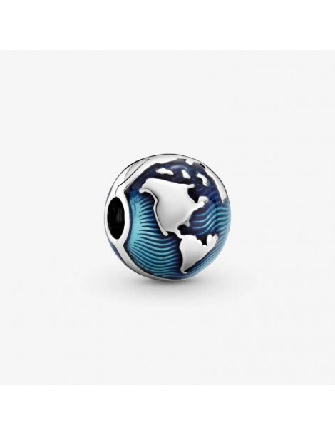 PANDORA Charm Clip Globe Bleu