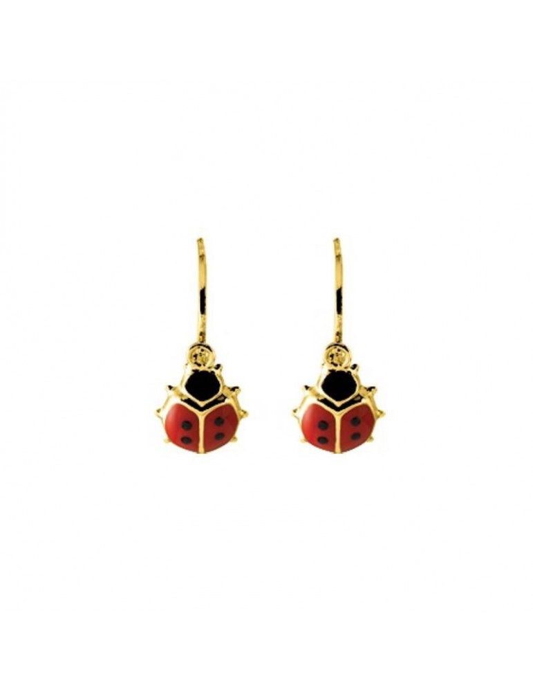 Boucles d'oreilles coccinelles