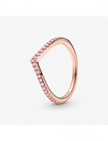 PANDORA Bague Rose Scintillante Vœu Timeless