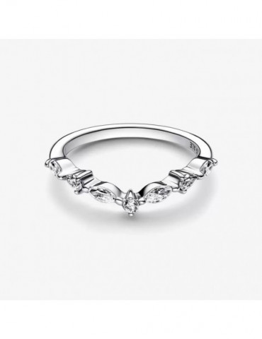 PANDORA Bague Vœu Alternance Scintillante Timeless