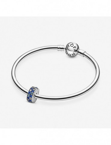 PANDORA Charm Clip Pavé Bleu