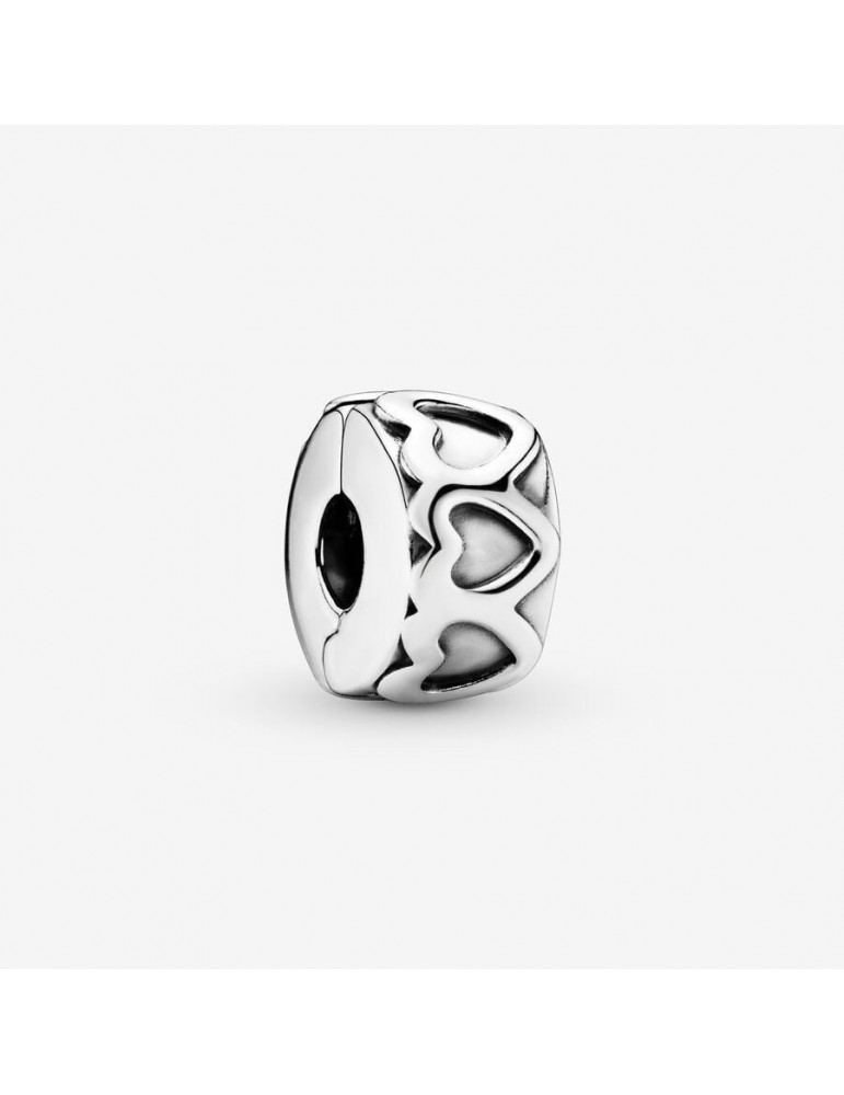 PANDORA Charm clip couronne de coeurs