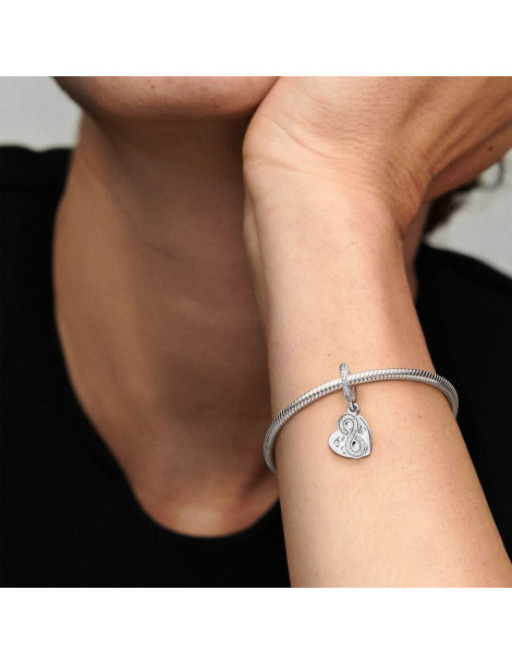 PANDORA Charm Pendant Cœur Amis Pour La Vie