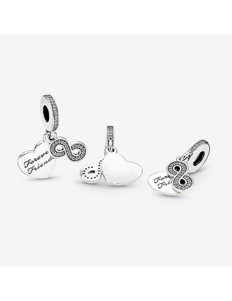 PANDORA Charm Pendant Cœur Amis Pour La Vie