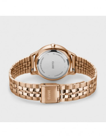 CLUSE Minuit Multifunction Watch Steel Rose Gold