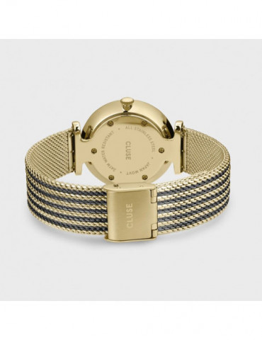 CLUSE Triomphe Watch Mesh Blackand Gold