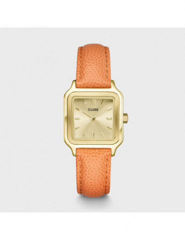 CLUSE Gracieuse Petite Watch Leather Apricot Lizard Gold