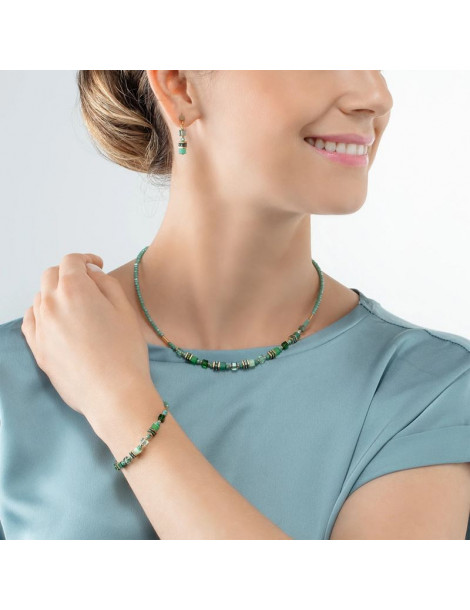 COEUR DE LION Bracelet Mini Cubes vert