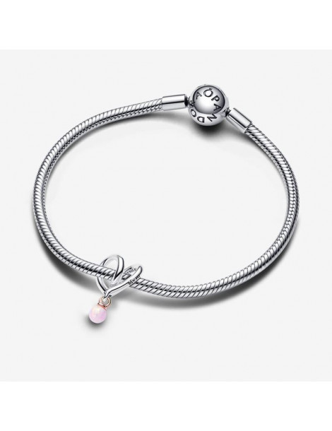 PANDORA Charm Cœur Ruban Bimatière