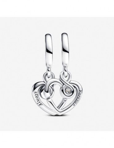 PANDORA Charm Pendant Séparable Forever & Always