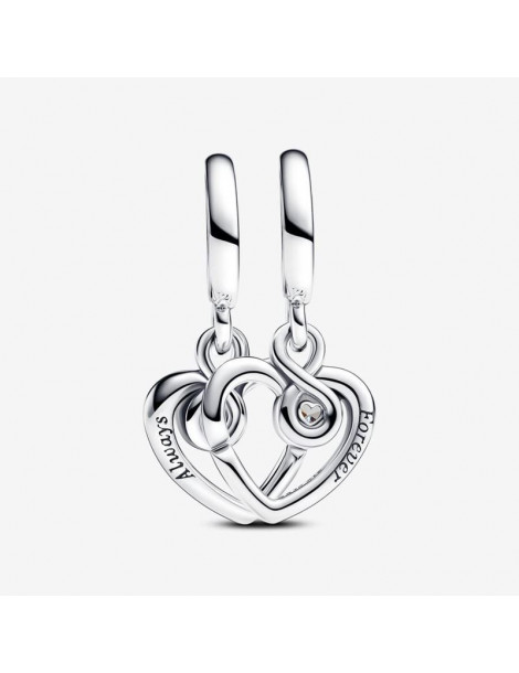 PANDORA Charm Pendant Séparable Forever & Always