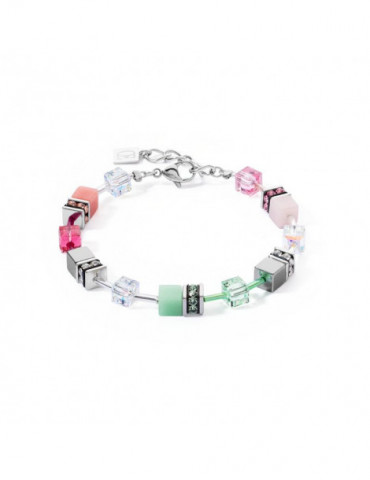 COEUR DE LION Bracelet GeoCUBE® Iconic vert rose