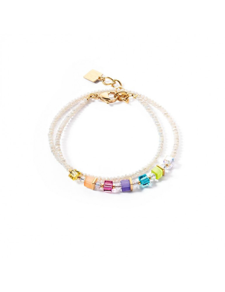COEUR DE LION Joyful Colours Wrap bracelet or rainbow