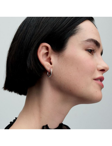 PANDORA Boucles d'Oreilles Créoles à Charms de 18 mm Pandora Moments