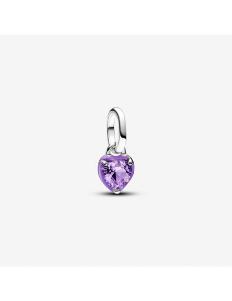 PANDORA Mini Charm Pendant Cœur Chakra Violet Pandora ME