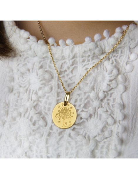 Médaille Arbre De Vie aux coeurs AUGIS