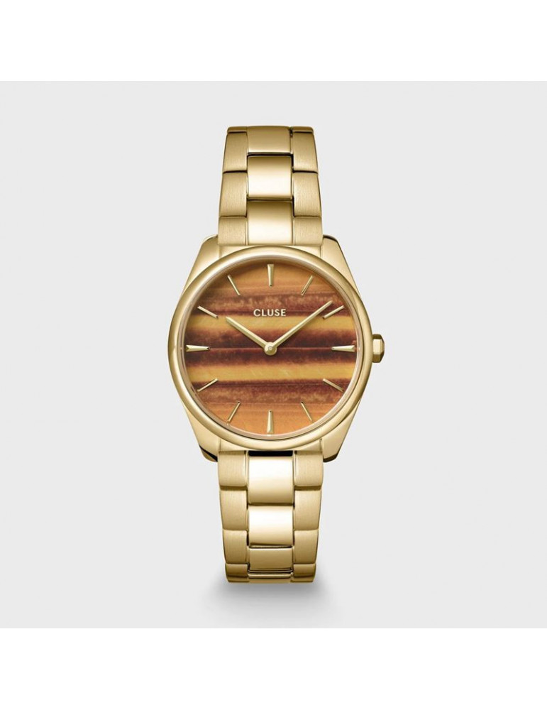 CLUSE Montre Féroce Petite Steel Tiger's Eye