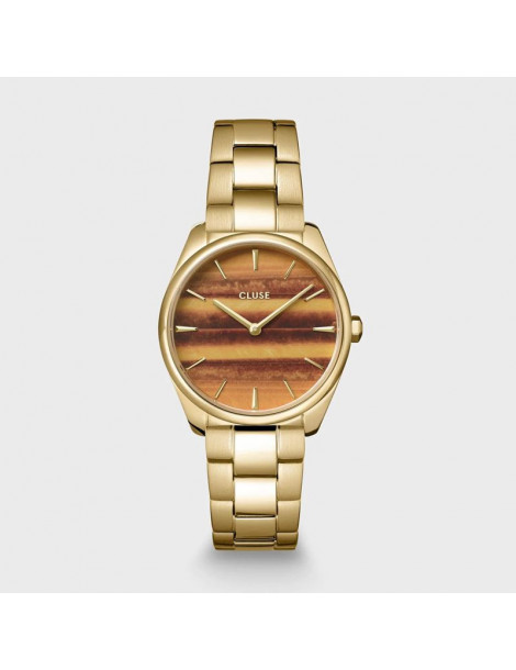 CLUSE Montre Féroce Petite Steel Tiger's Eye