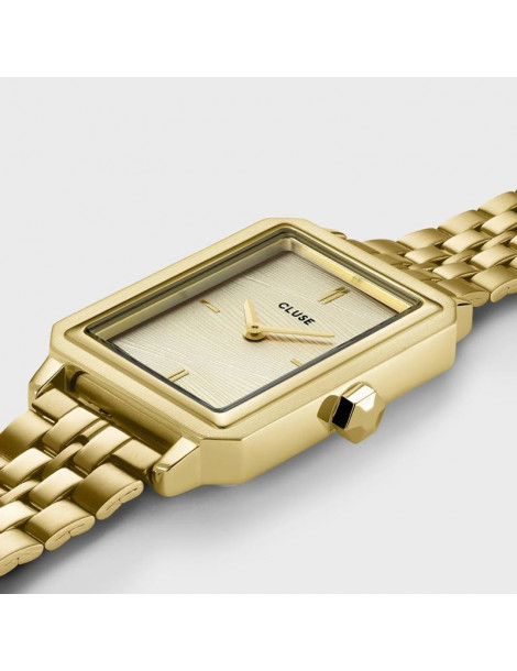 CLUSE Montre Fluette Steel Gold Sand Texture
