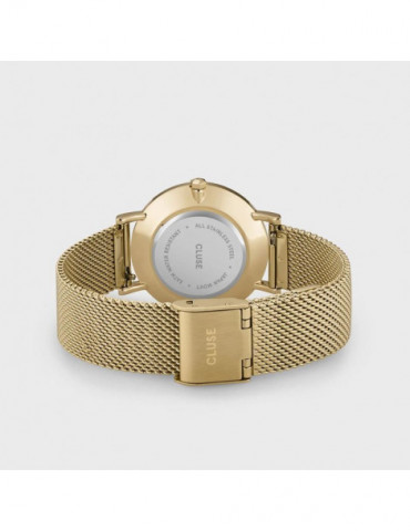 CLUSE Montre Minuit Mesh Gold Green