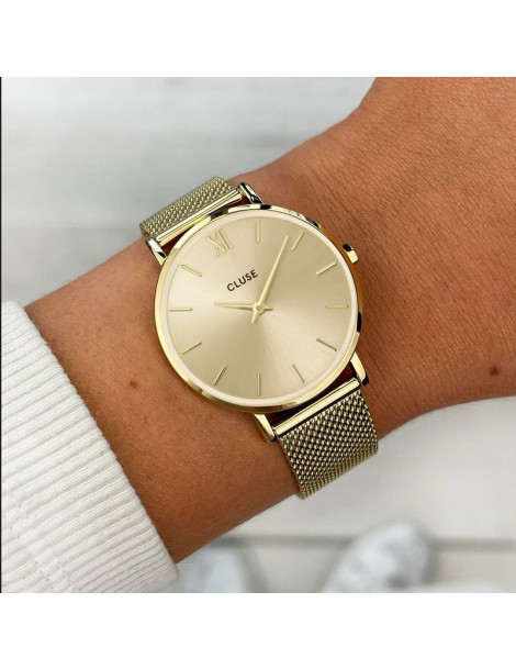 CLUSE Montre Minuit Mesh Full Gold