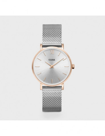 CLUSE Montre Minuit Mesh Bicolour