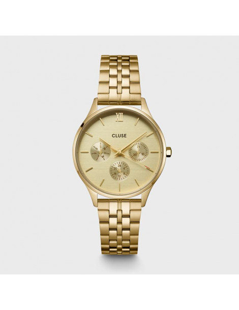 CLUSE Montre Minuit Multifunction Steel Full Gold