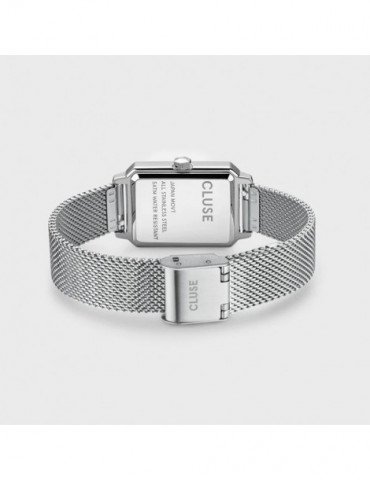 CLUSE Montre Fluette Mesh Silver White