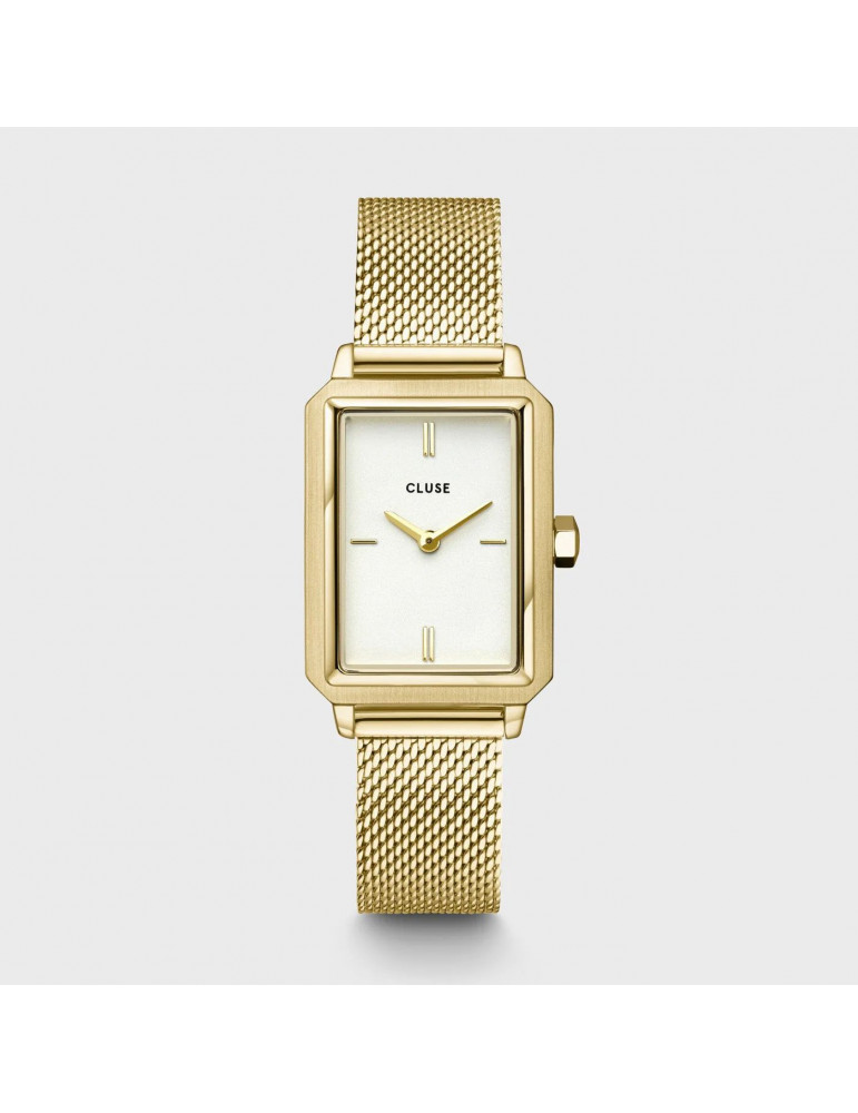 CLUSE Montre Fluette Mesh Gold White