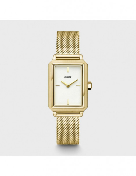 CLUSE Montre Fluette Mesh Gold White