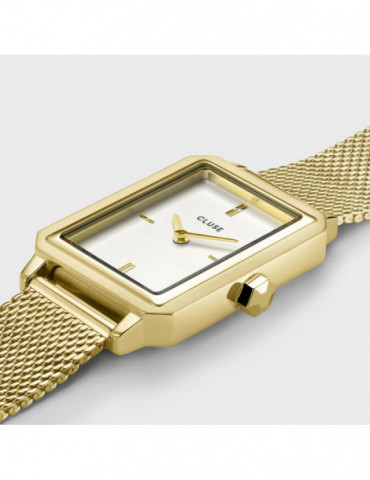 CLUSE Montre Fluette Mesh Gold White