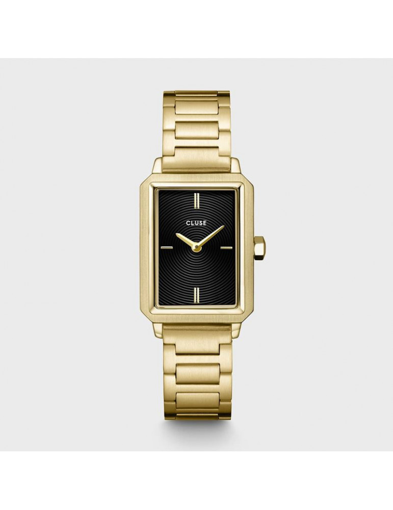 CLUSE Montre Fluette Steel Gold Circular Texture