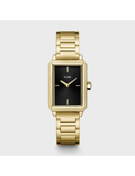 CLUSE Montre Fluette Steel Gold Circular Texture