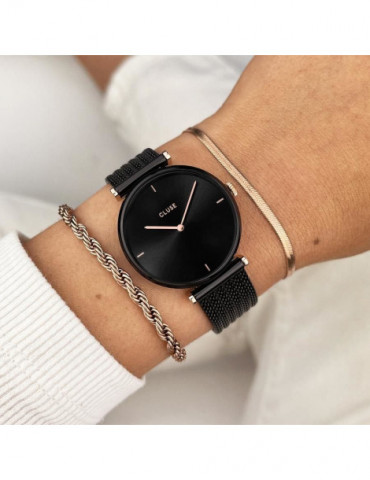 CLUSE Montre Triomphe Mesh Black