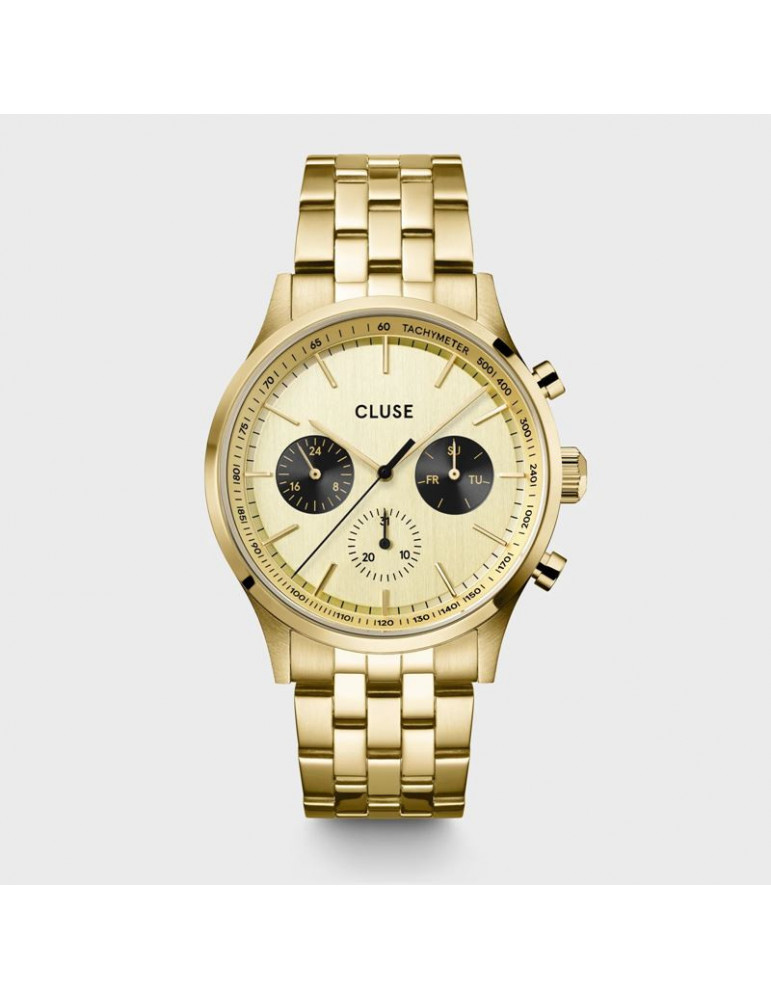 CLUSE Montre Anthéor Multifunction Steel Full Gold