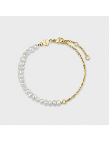 CLUSE Bracelet Essentielle Mixed Chain Pearl Gold