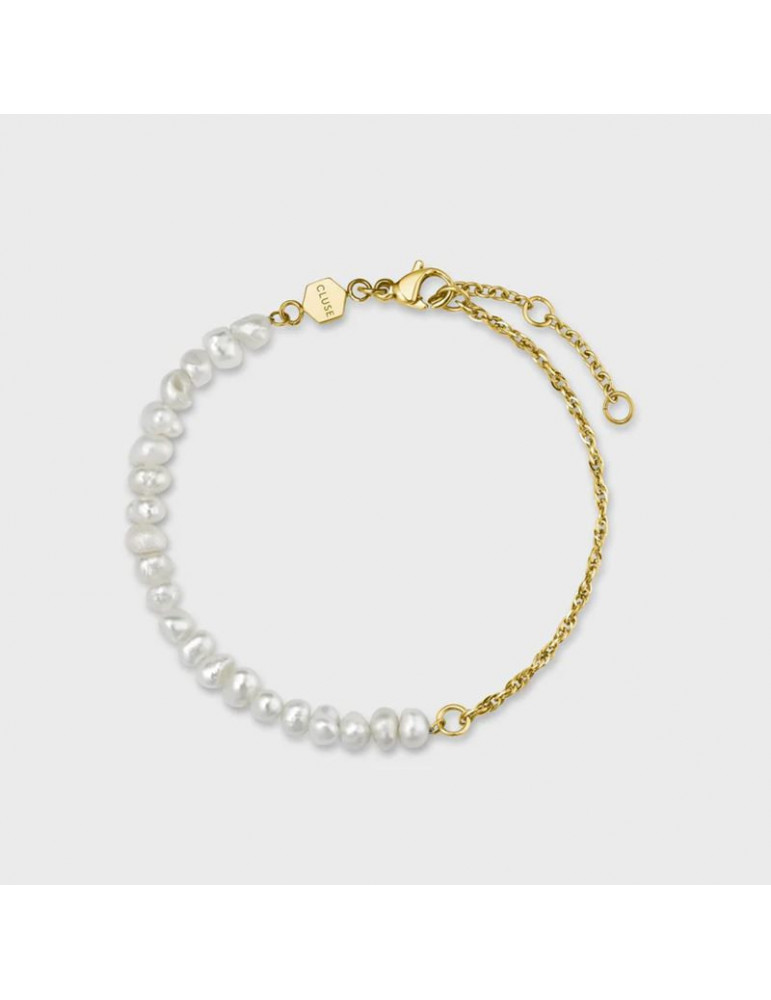 CLUSE Bracelet Essentielle Mixed Chain Pearl Gold