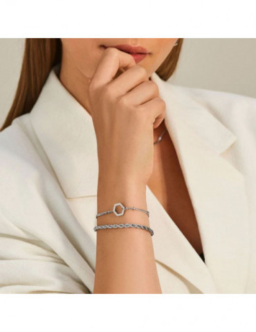 CLUSE Bracelet Essentielle Rope Silver