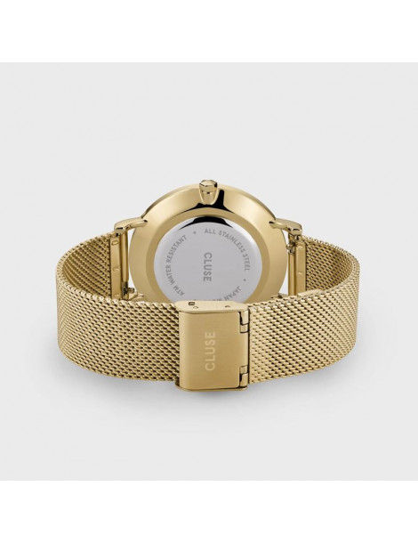 CLUSE Montre Boho Chic Mesh Gold White