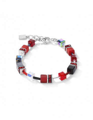 COEUR DE LION Bracelet GeoCUBE® Rouge Hématite