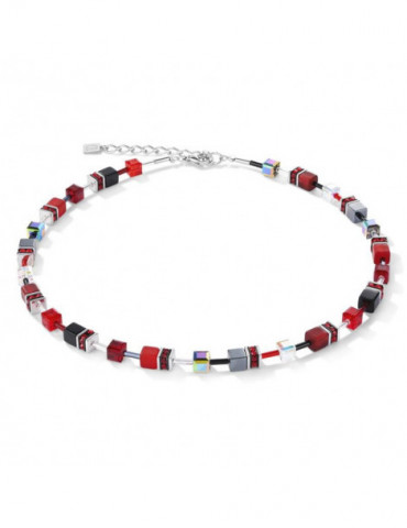 COEUR DE LION Collier GeoCUBE® Rouge Hématite