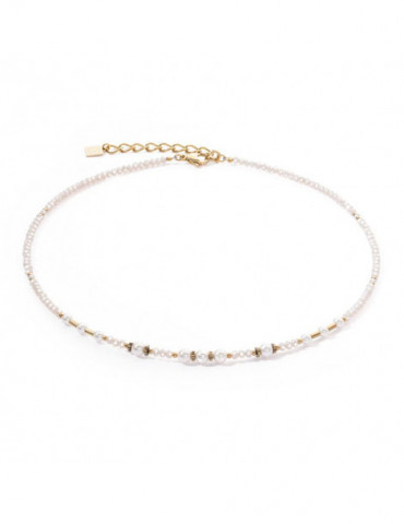 COEUR DE LION Collier Little Twinkle Pearl Mix Blanc