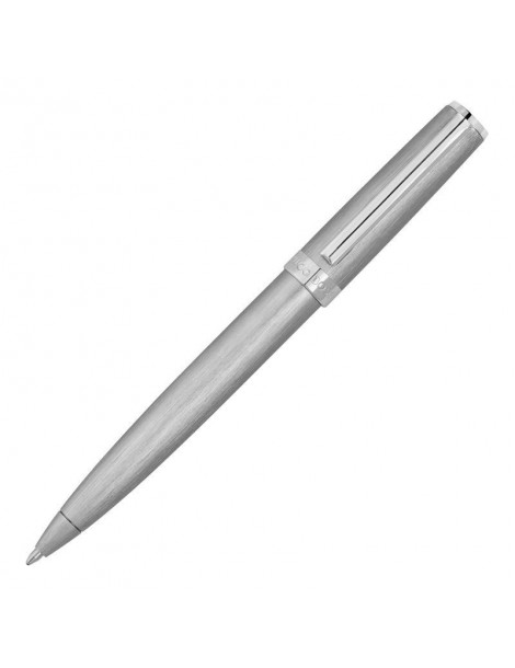 HUGO BOSS Stylo Bille Gear Brushed Chrome