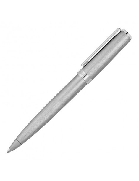 HUGO BOSS Stylo Bille Gear Brushed Chrome