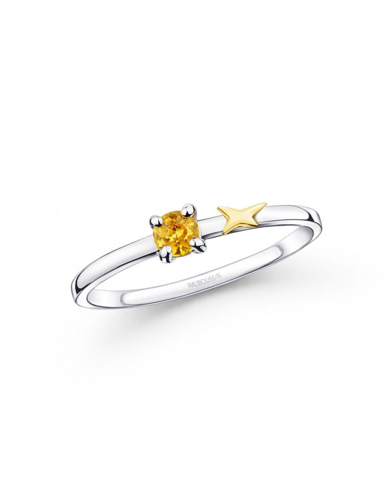 MAUBOUSSIN Bague Etoile Emotion Saphir jaune