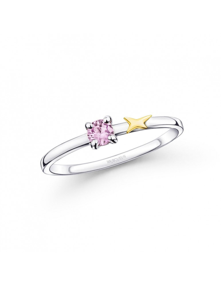 MAUBOUSSIN Bague Etoile Emotion Saphir Rose