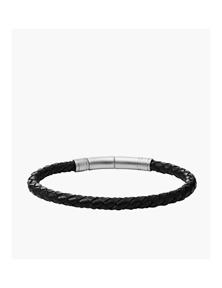 FOSSIL Bracelet Cuir Tressé