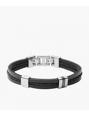 FOSSIL Bracelet Multi-Rangs Leather Essentials