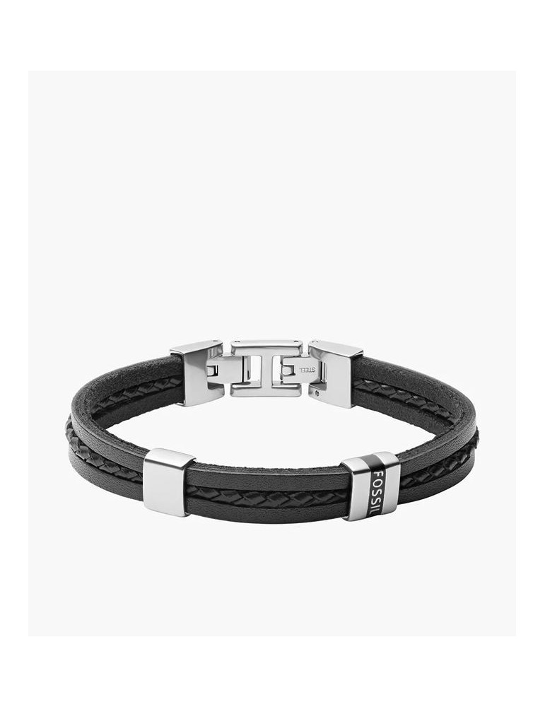 FOSSIL Bracelet Multi-Rangs Leather Essentials