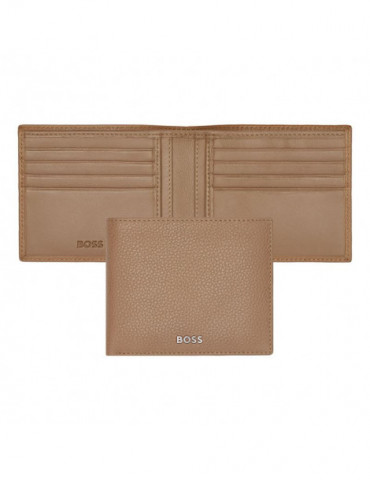 HUGO BOSS Portefeuille Classic Grained Camel